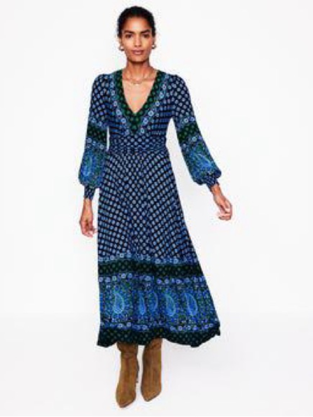 BODEN Daphne Jersey Maxi Dress Size 4 - Picture 2 of 14